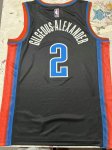 NBA 2 Gilgeous-Alexander OKC Thunder 22-23 city Maillot noir imprimé